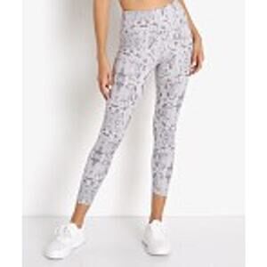 Varley Century 2.0 Cropped‎ Active Leggings Taupe Grey Snake XS